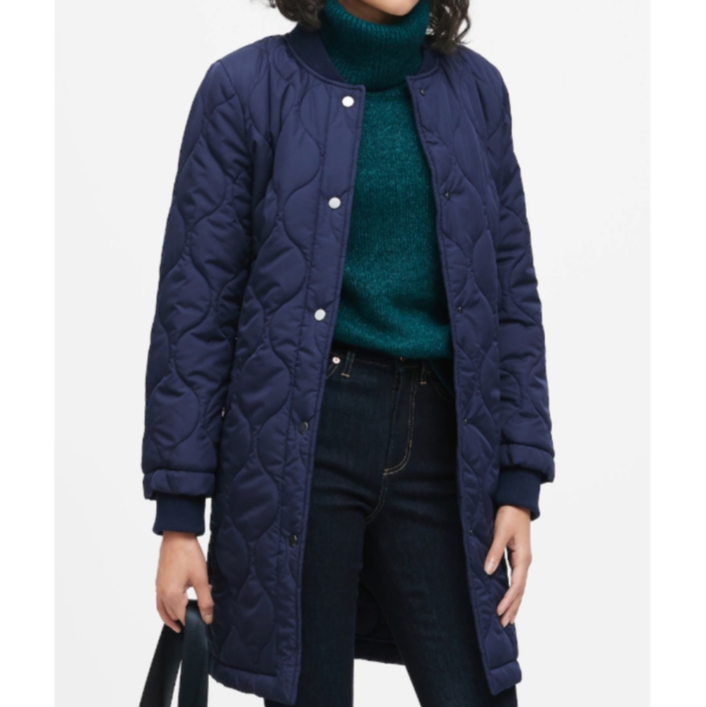 Banana republic Water-Resistant quilted Coat